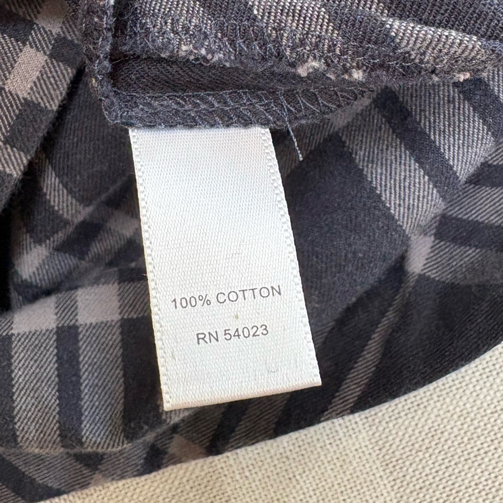 Banana Republic Dark Navy Blue & Gray Plaid Long Sleeve Dress - Picture 9 of 9